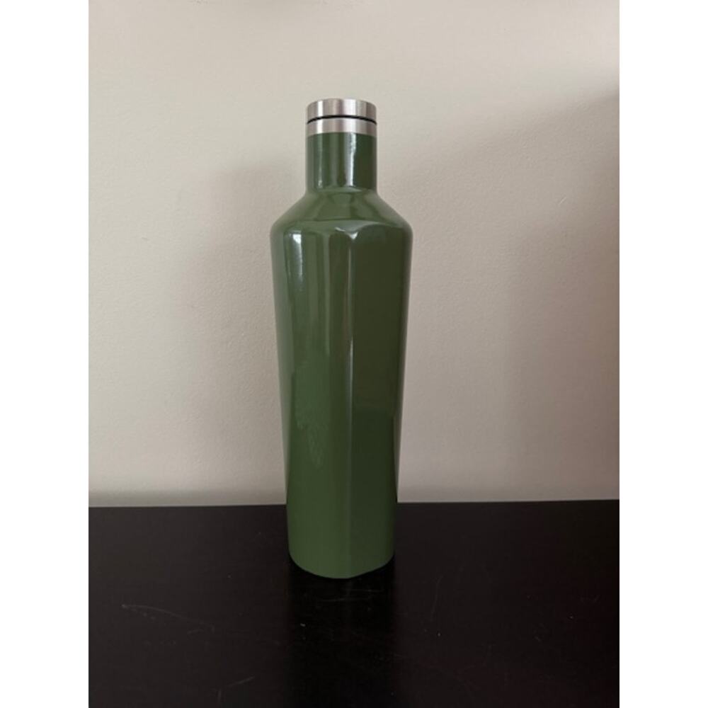 Corkcicle Canteen 25 oz Army Green Triple Wall Insulated Wine Water Bottle - Picture 2 of 7